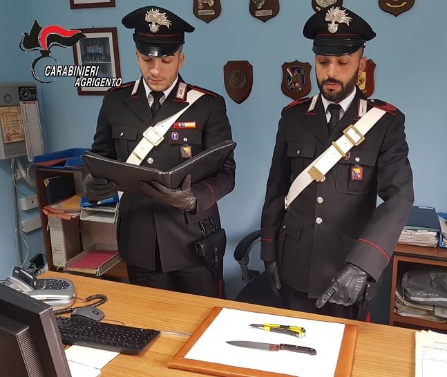 Ribera lite fra parenti spunta anche un coltello arrestato un pregiudicato