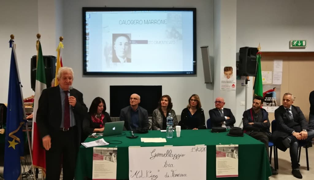 Gemellaggio tra i licei M.L. King di Favara e Bonaventura Secusio di Caltagirone in nome di Calogero Marrone