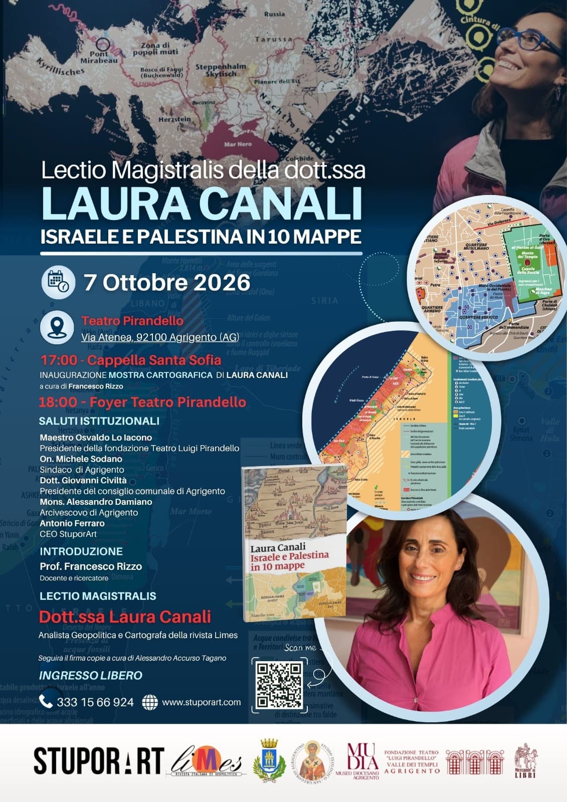 Ad Agrigento l’evento “ISRAELE E PALESTINA IN 10 MAPPE”