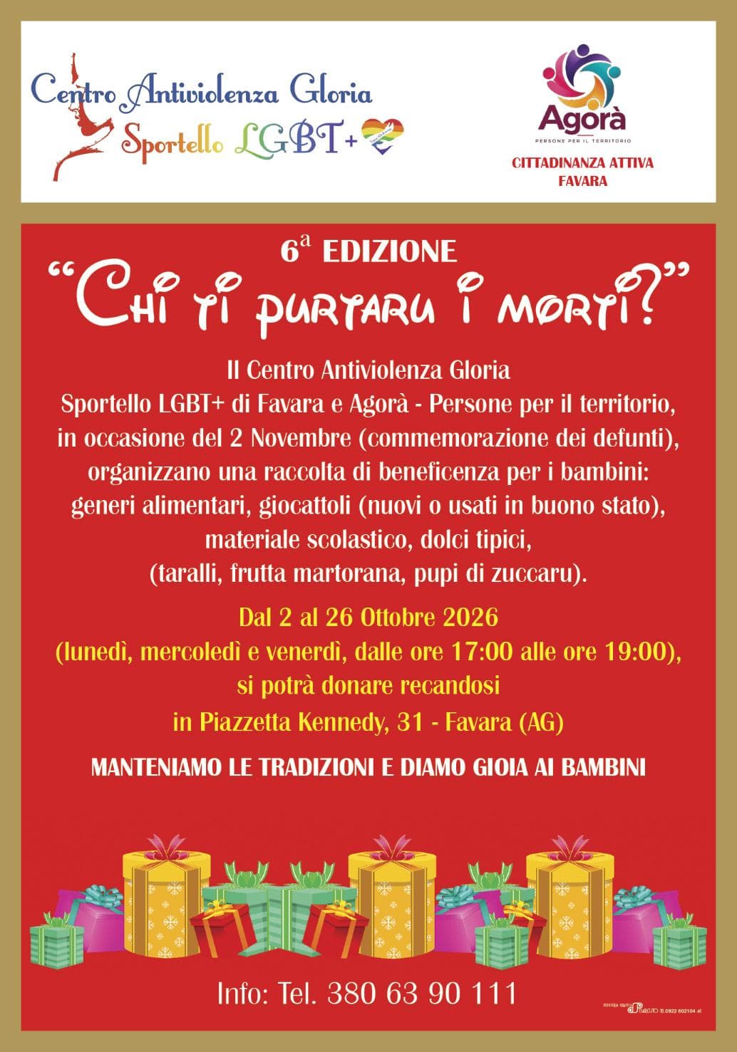 Favara, 6ª EDIZIONE “CHI TI PURTARU I MORTI?”