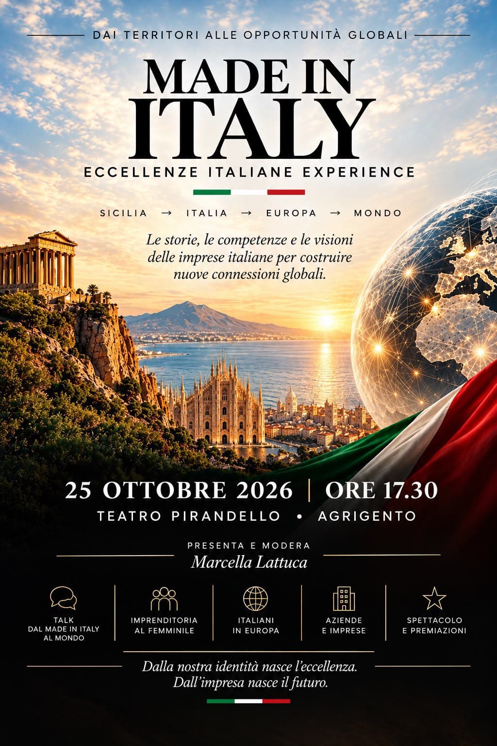 “Made in Italy” teatro Pirandello il prossimo 25 ottobre