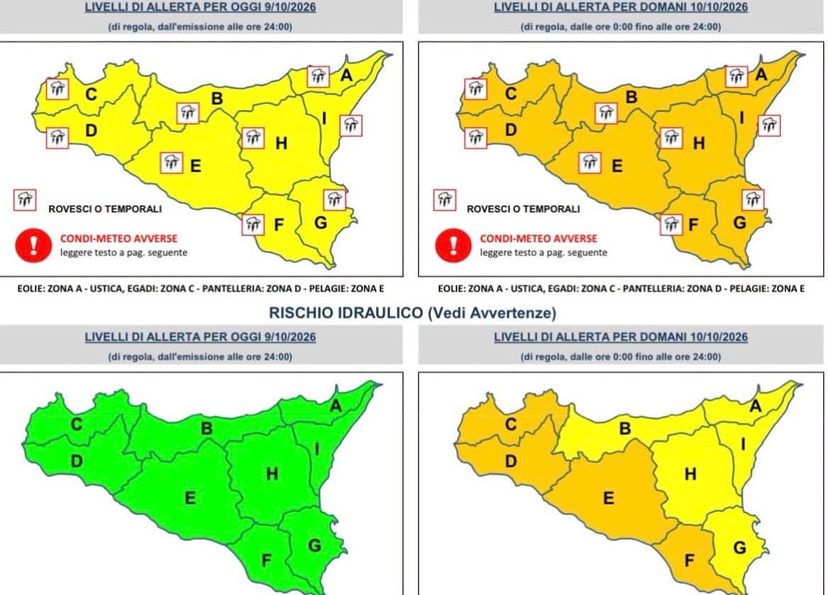 Scuole chiuse domani a Favara per l’allerta meteo arancione