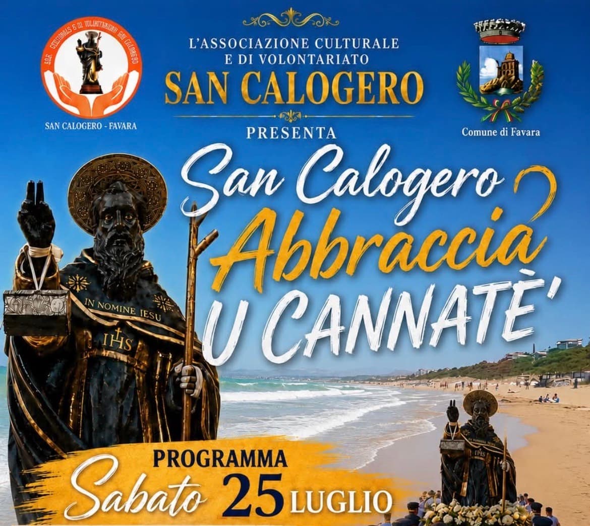 San Calogero abbraccia u Cannatè”: al via oggi i festeggiamenti per il santo nero. Leggi il programma