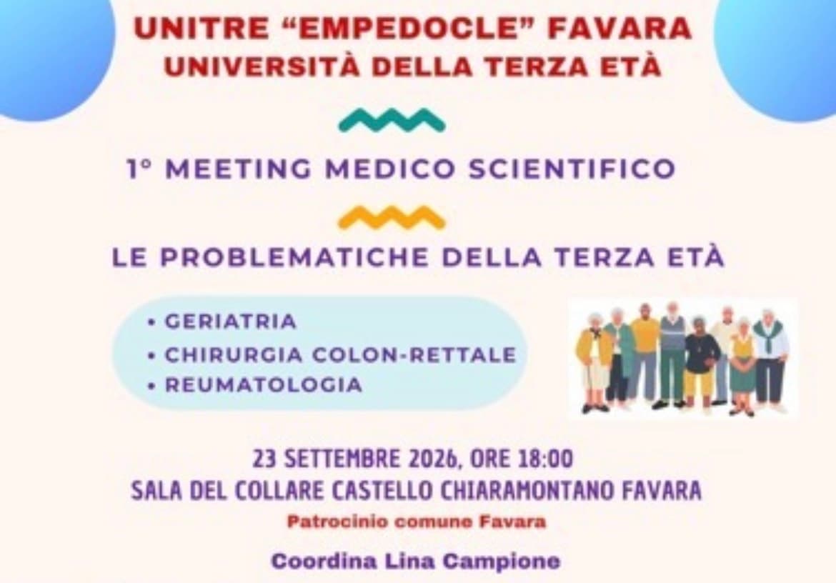 Favara, 1° meeting medico scientifico organizzato dall’Unitre “Empedocle”